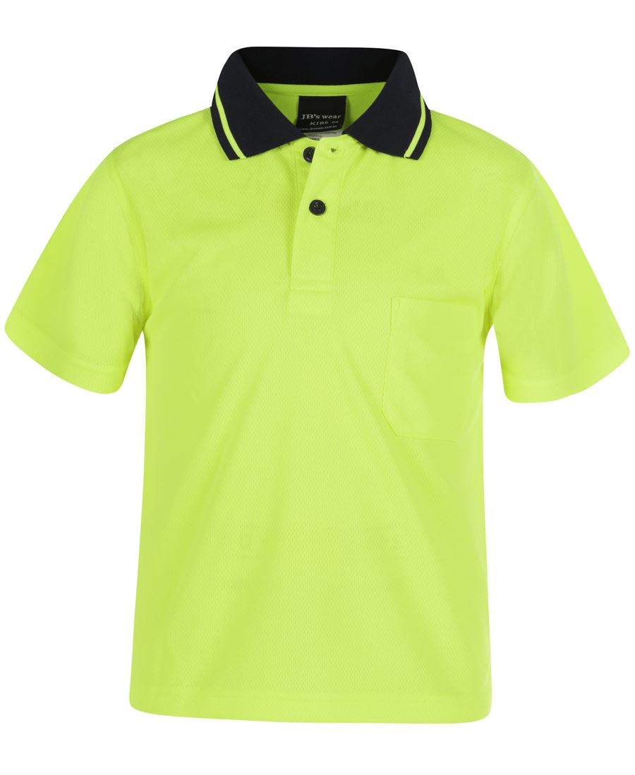 KIDS Hi Vis Work Polo- 6HVNC