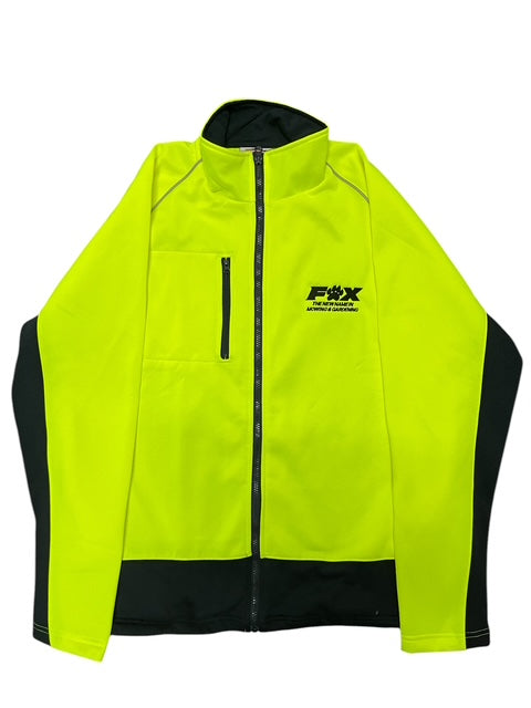 Windcheater- Hi Vis 2 Tone Full Zip Fleecy Sweat Shirt With Two Side Zipped Pockets. DNC 3725