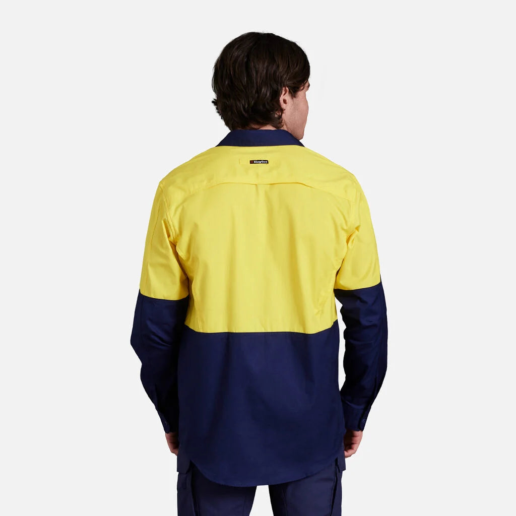 Workcool 2 Hi-Vis Two Tone Long Sleeve Drill Work Shirt- K54870